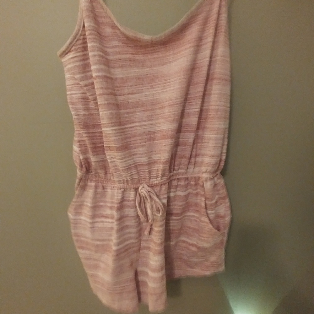 Cute Red and White Striped Romper